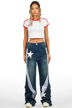 Jeanine White Crop T-Shirt