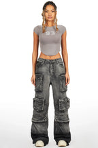 Kaisyna Grey Crop T-Shirt