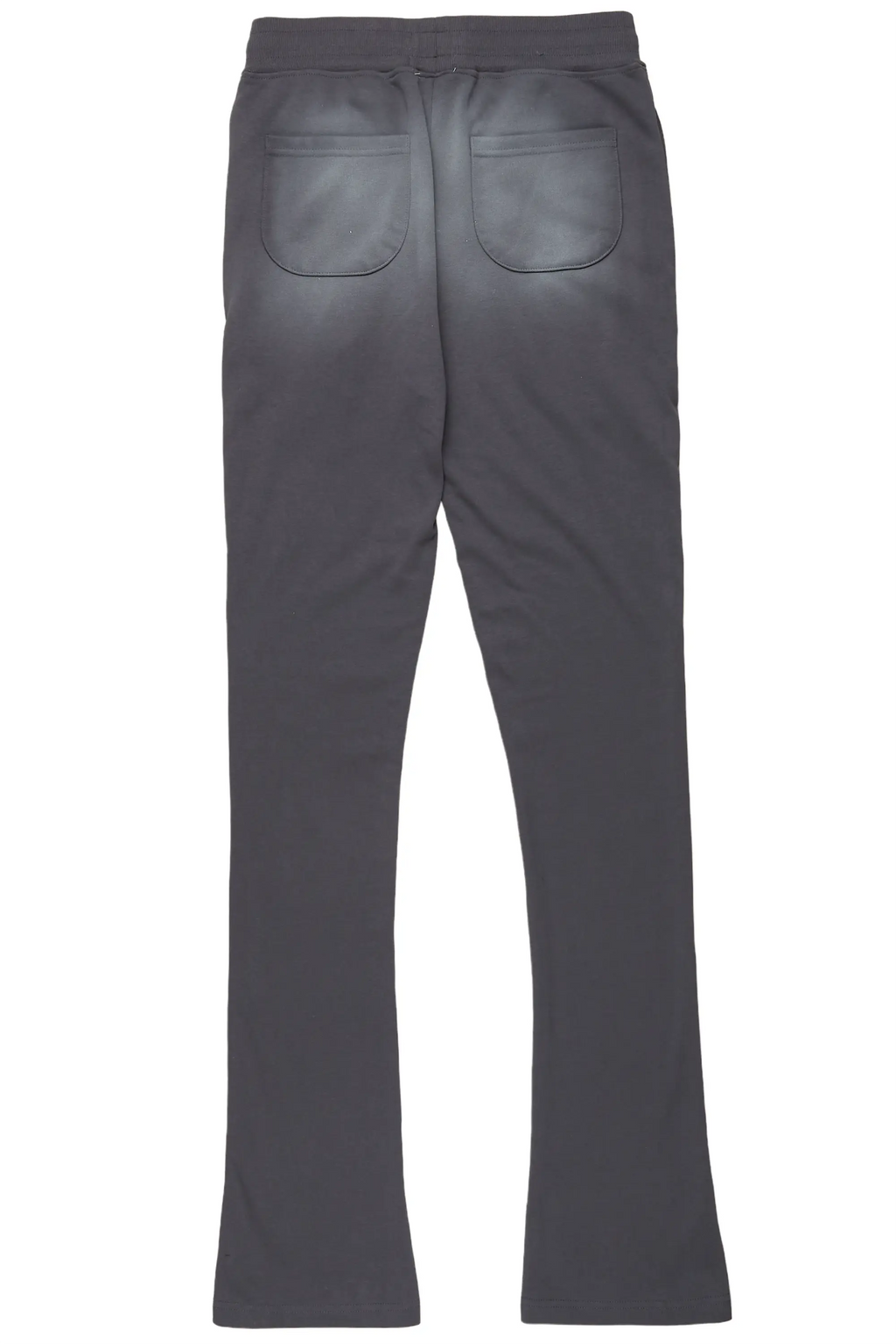 Damini Charcoal Patchwork Stacked Flare Pants