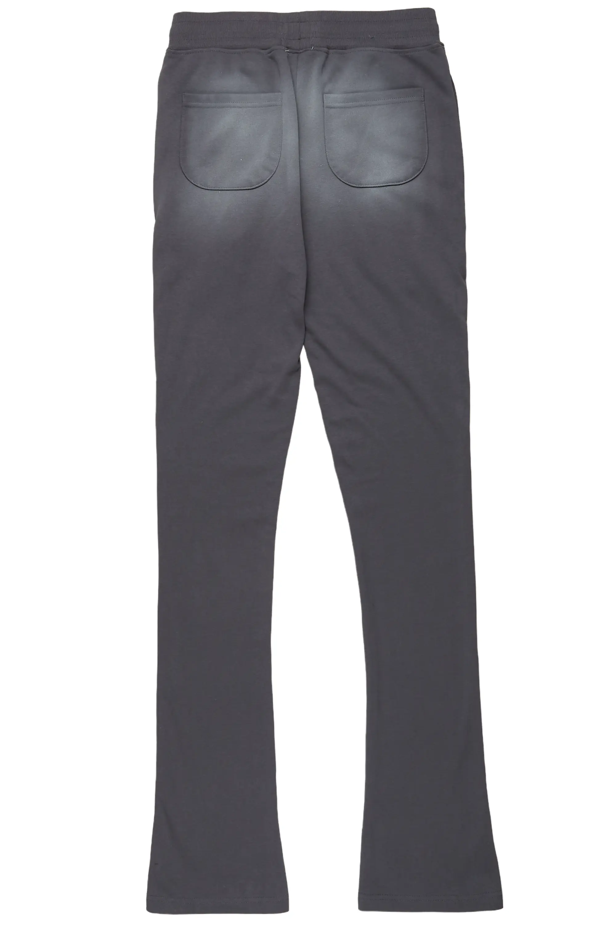 Damini Charcoal Patchwork Stacked Flare Pants