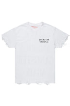 Drako White Oversized Graphic T-Shirt
