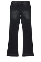 Boys Dag Dark Grey Stacked Flare Jean