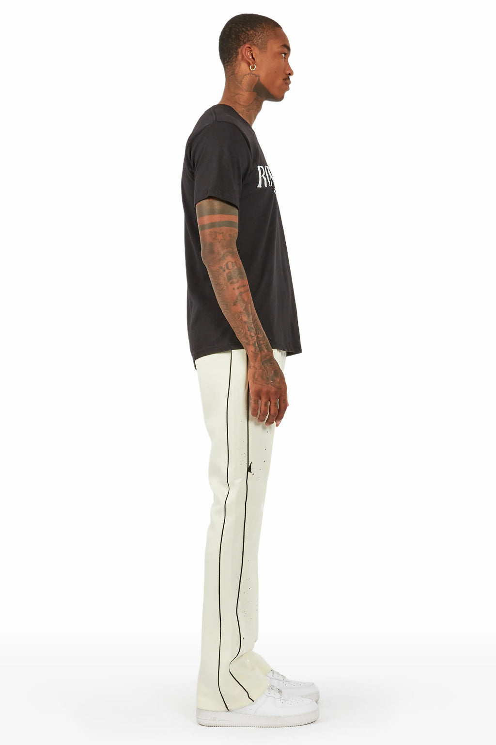 Jaco Cream Stacked Flare Pant