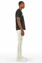 Jaco Cream Stacked Flare Pant