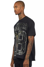 Field 2.0 Black/Grey Graphic Rhinestone T-Shirt