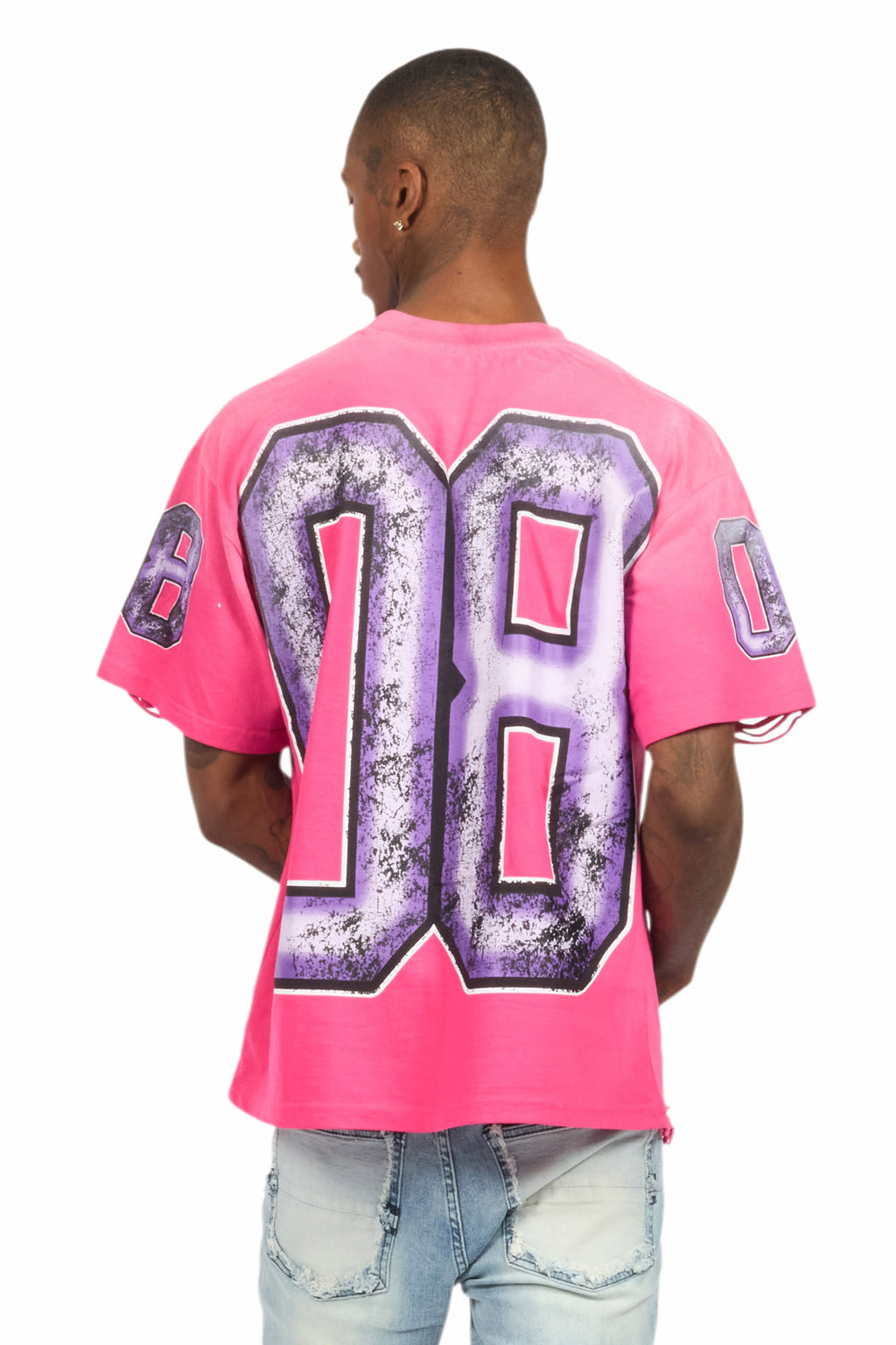 Fields Fuchsia Oversized Graphic T-Shirt