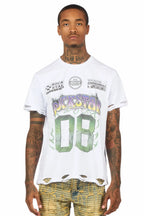 Quito White Graphic Oversized T-Shirt