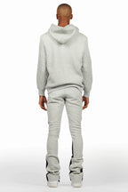Rockstar Art Dist. Heather Grey Hoodie/Stacked Flare Set