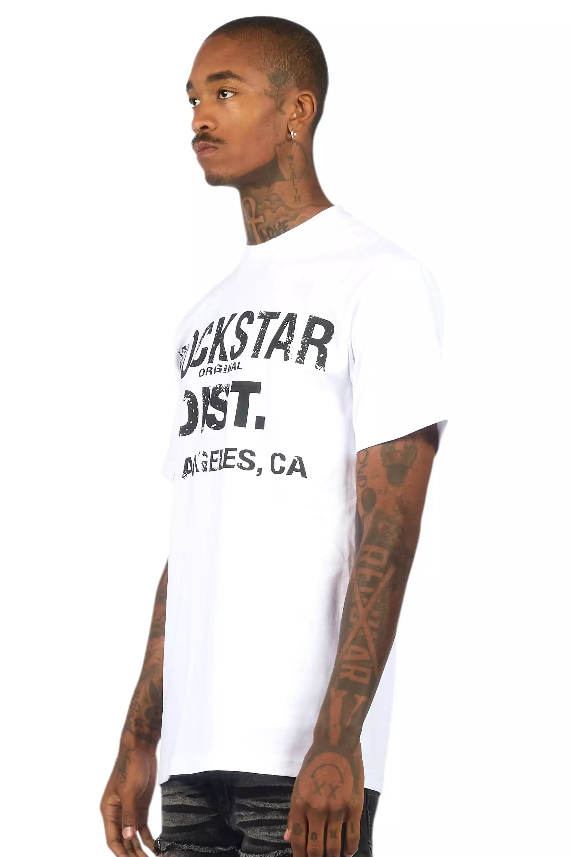 Nelly White/Black Oversized Graphic T-Shirt