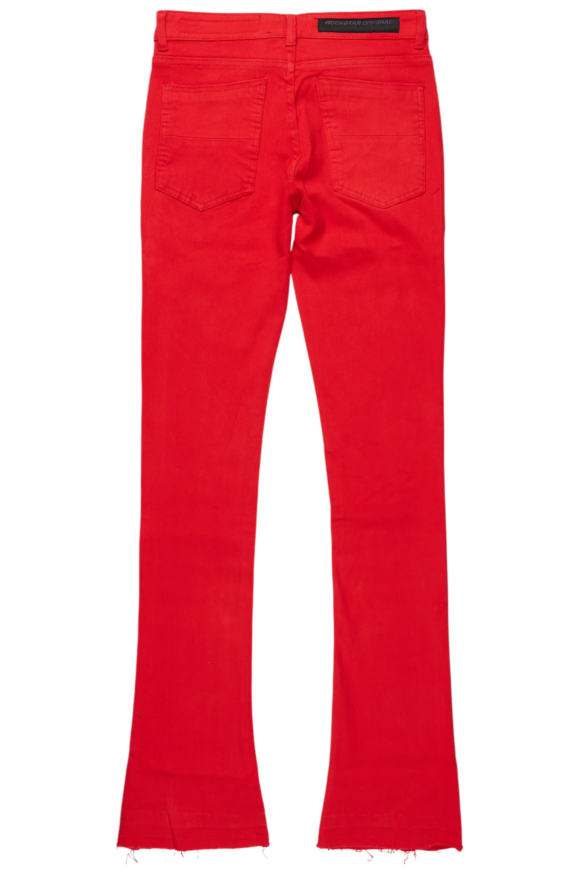 Dag Red Stacked Flare Jean
