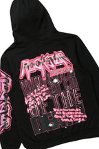 Obern Black/Black Graphic Hoodie/Stacked Flare Pant Track Set