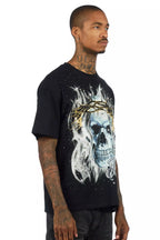 Blaise Black Graphic Rhinestone T-Shirt