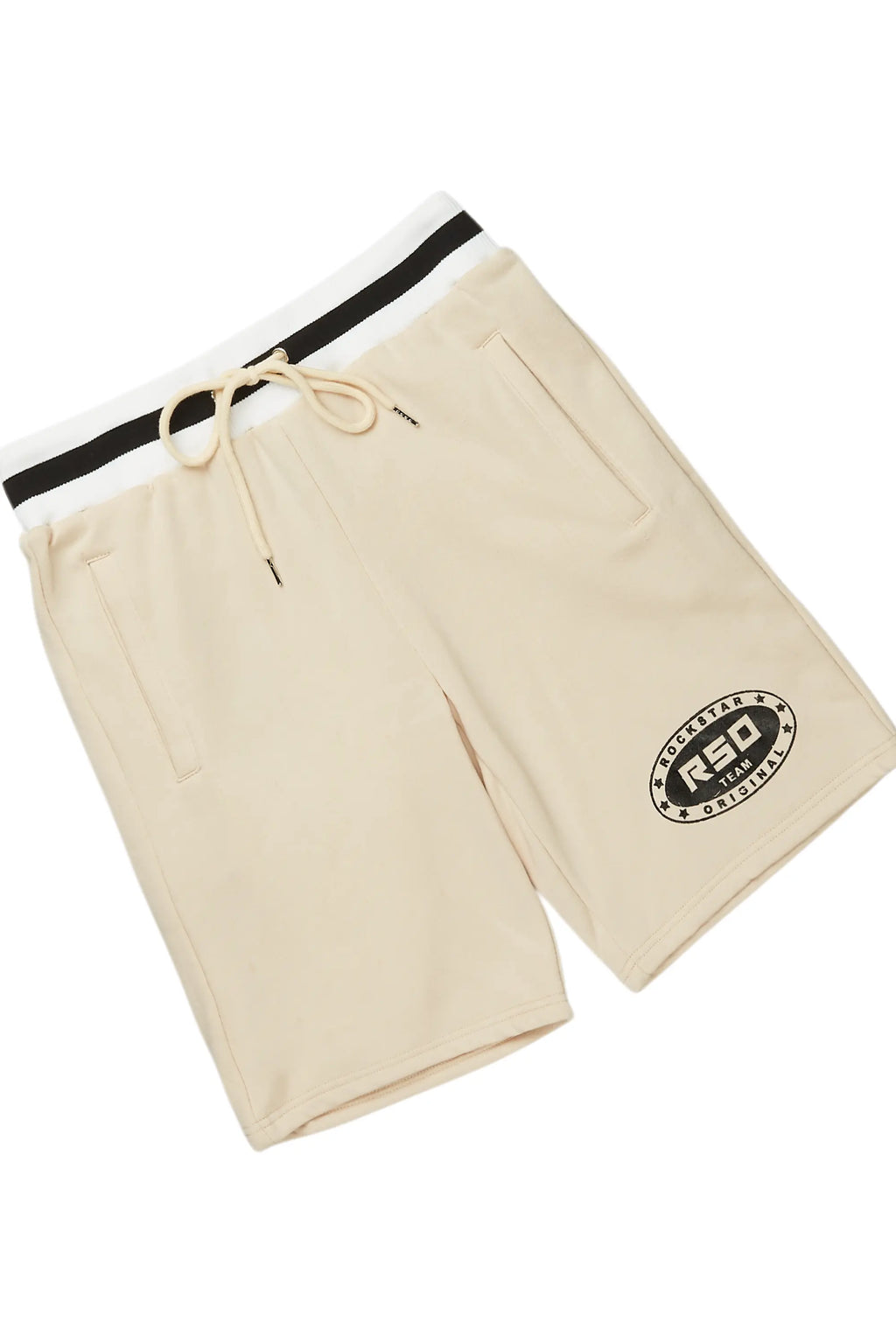 Amos Beige Graphic T-Shirt Short Set