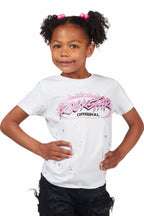 Girls Izzy White Graphic T-Shirt