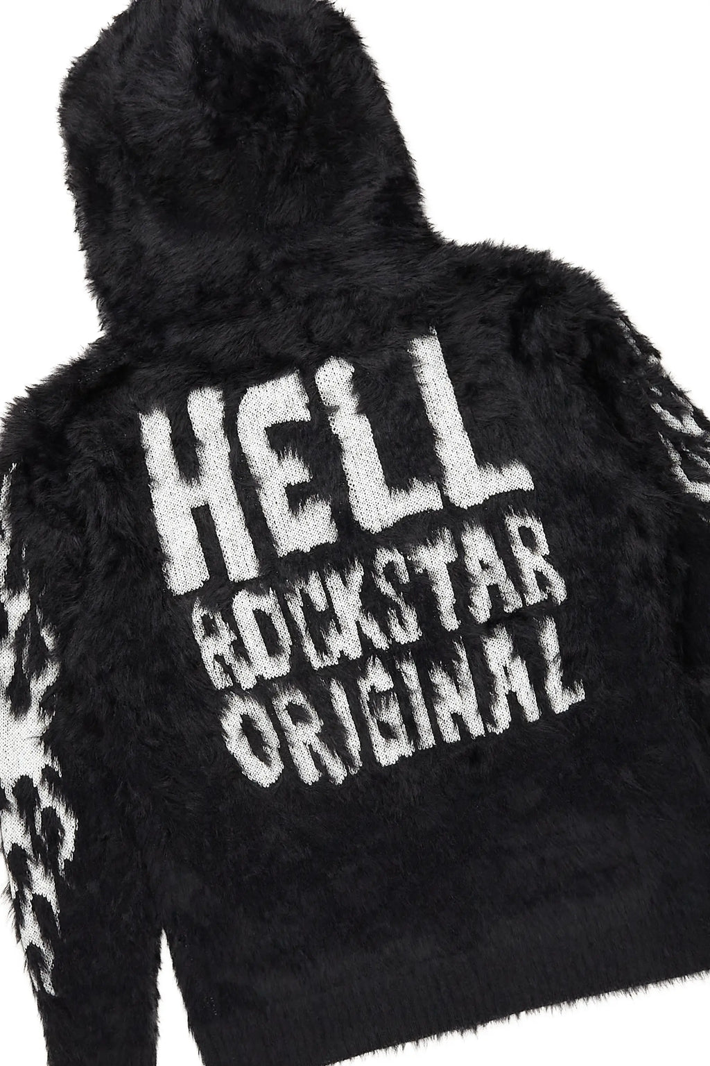 Toshio Black Stacked Flare Knitted Mohair Track Set