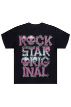 Reece Black Graphic Rhinestone T-Shirt