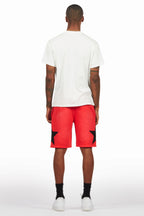 Sarge White/Red T-Shirt/Short Set