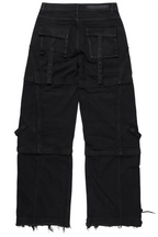 Three Maxi Jet Black Baggy Fit Jean