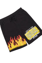 Beno Black Graphic T-Shirt Short Set