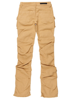 Boys Gentry Beige Stacked Flare Jean
