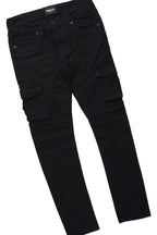 Boys Safi White/Black T-Shirt/Cargo Jean Set