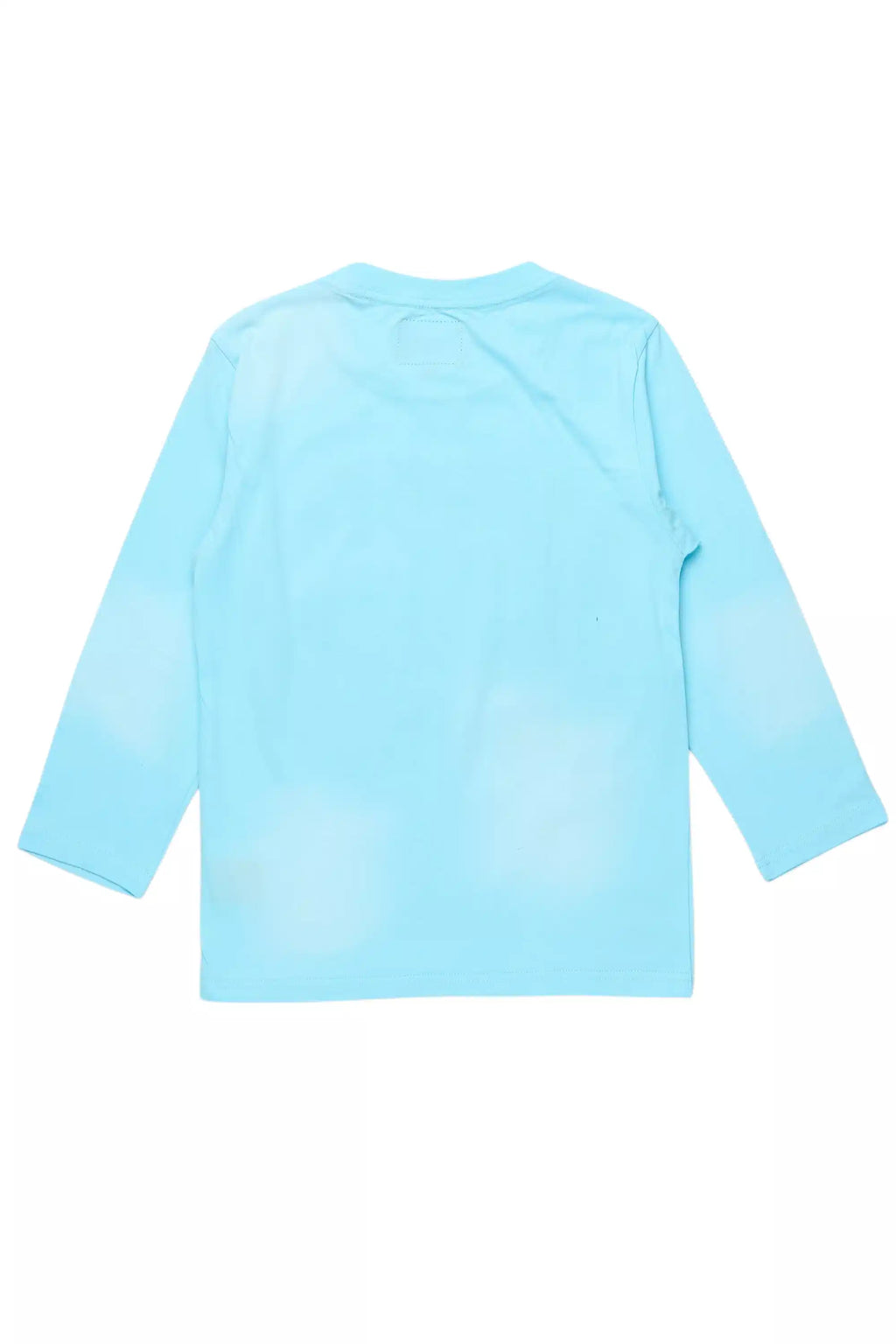 Boys State L/S Light Blue/Navy Graphic T-Shirt with Patch