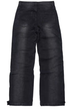 Yuri Dark Grey Stacked Cargo Flare Jean