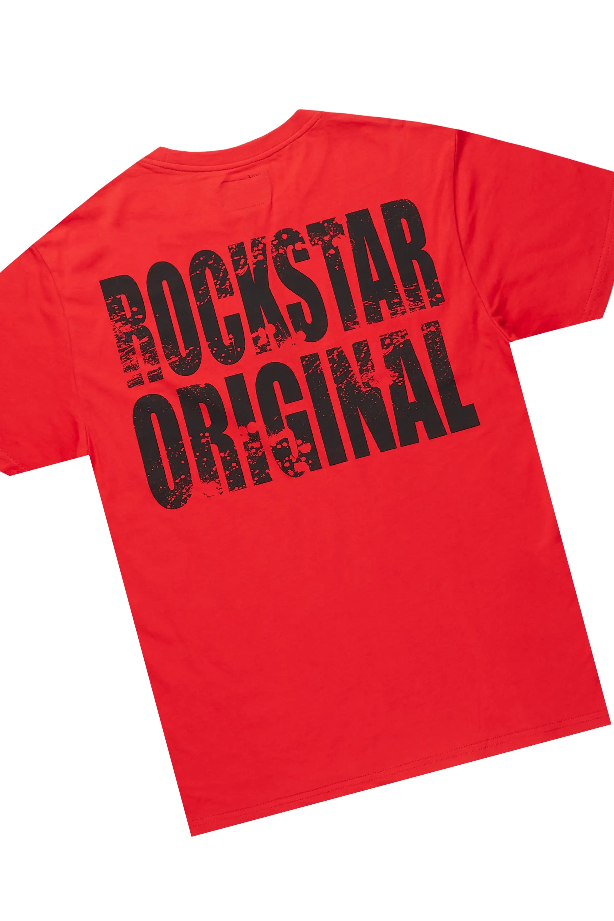 Keve Red T-Shirt Stacked Flare Track Set