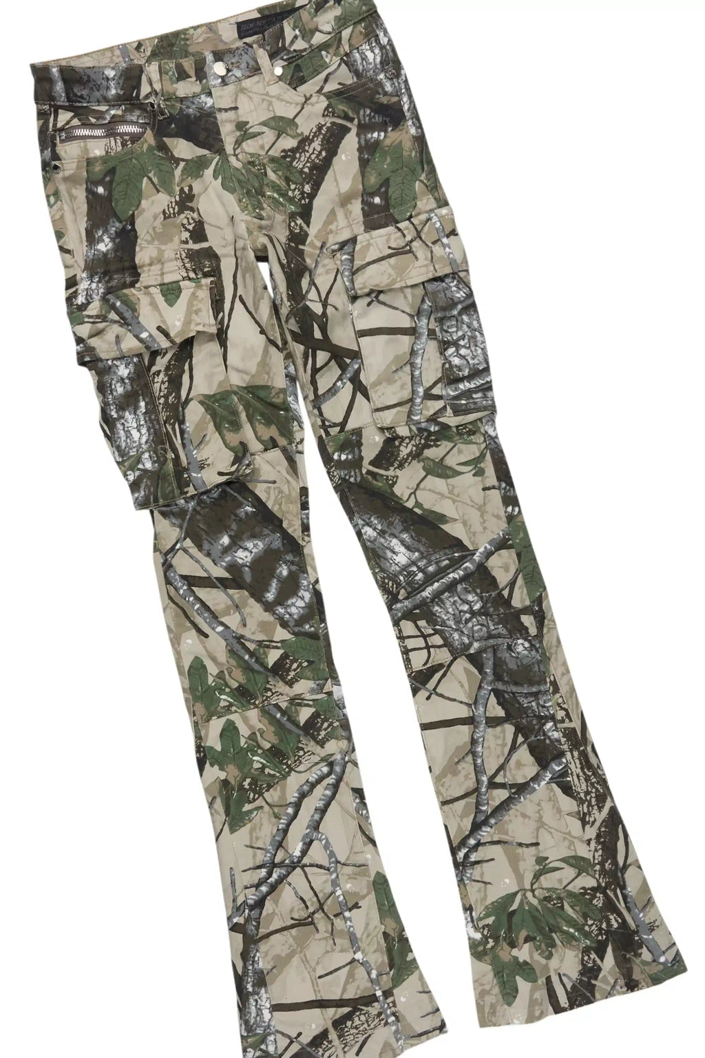 Amos White Camo T-Shirt/Stacked Flare Jean Bundle