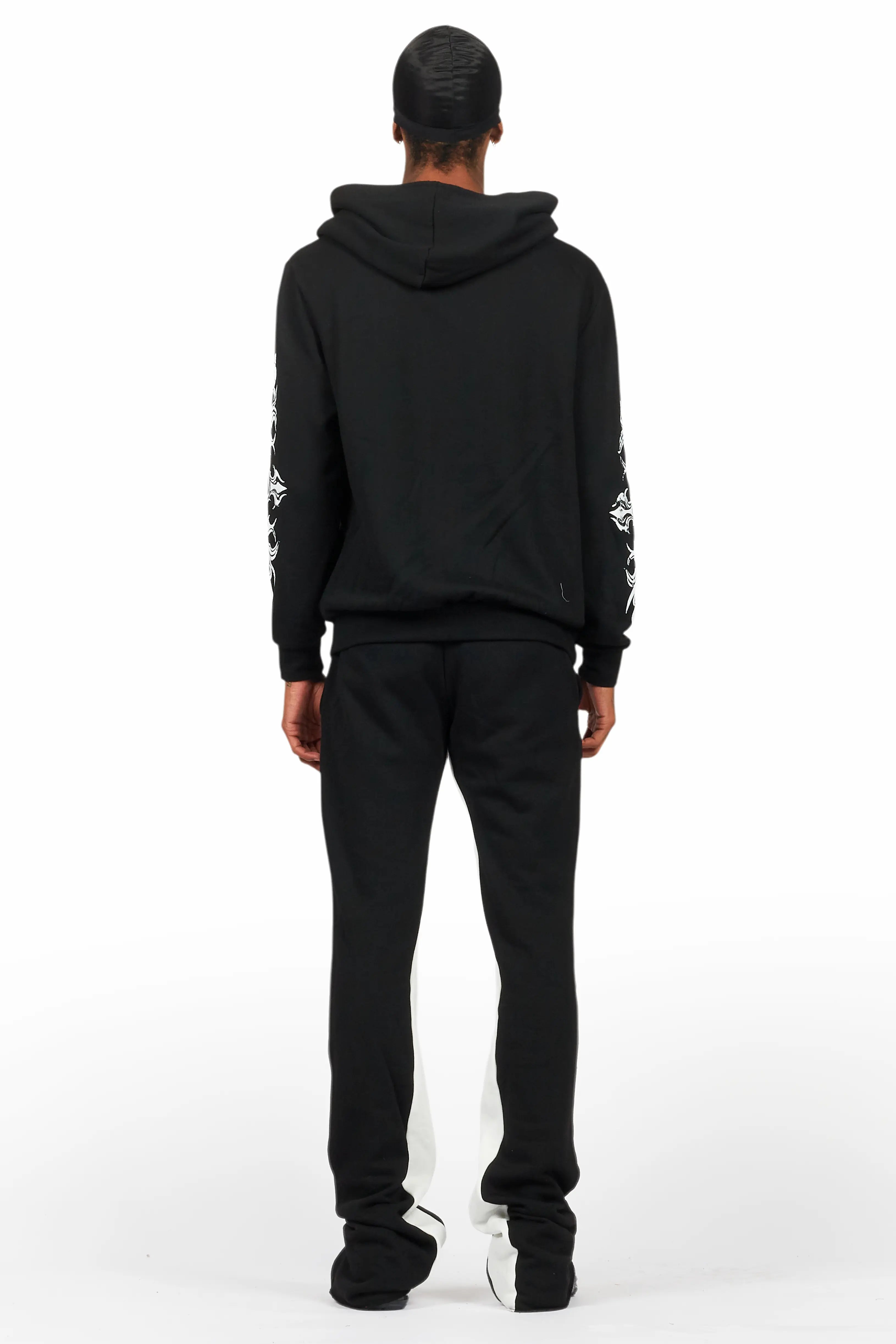 Akio Black Hoodie/Baggy Track Pant Set