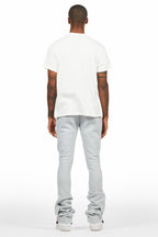 Connor Heather Grey T-Shirt/Stacked Flare Track Set