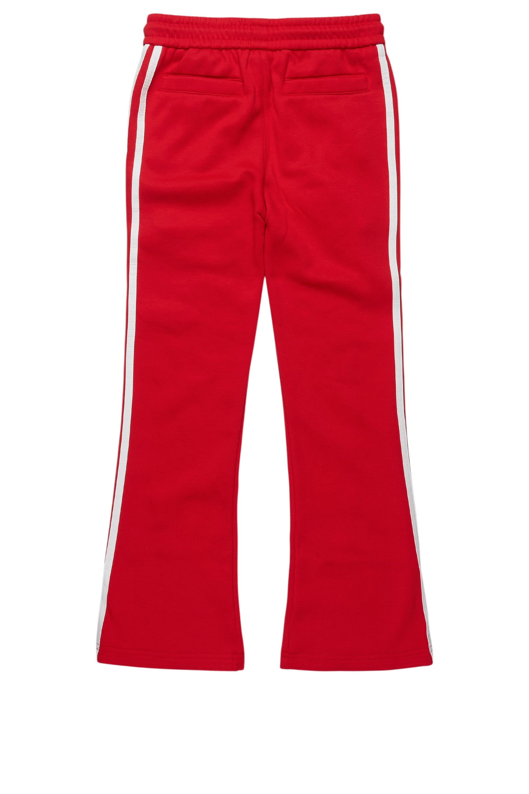Boys Gerrit Red Stacked Baggy Track Pant