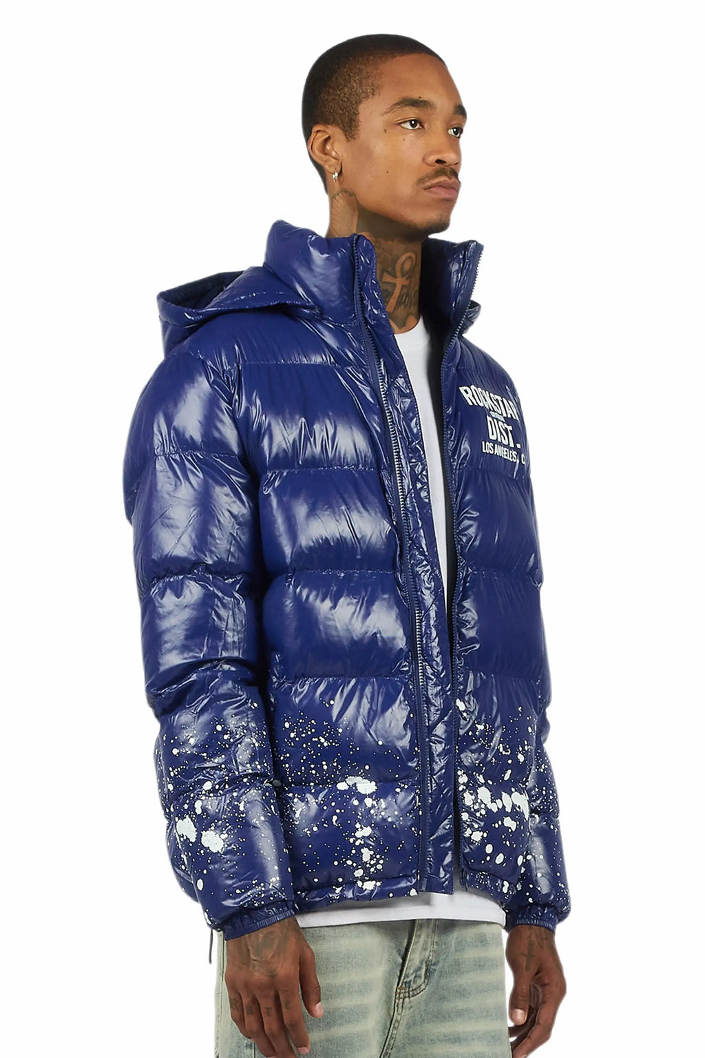 Raffer Navy Heavy Puffer Jacket