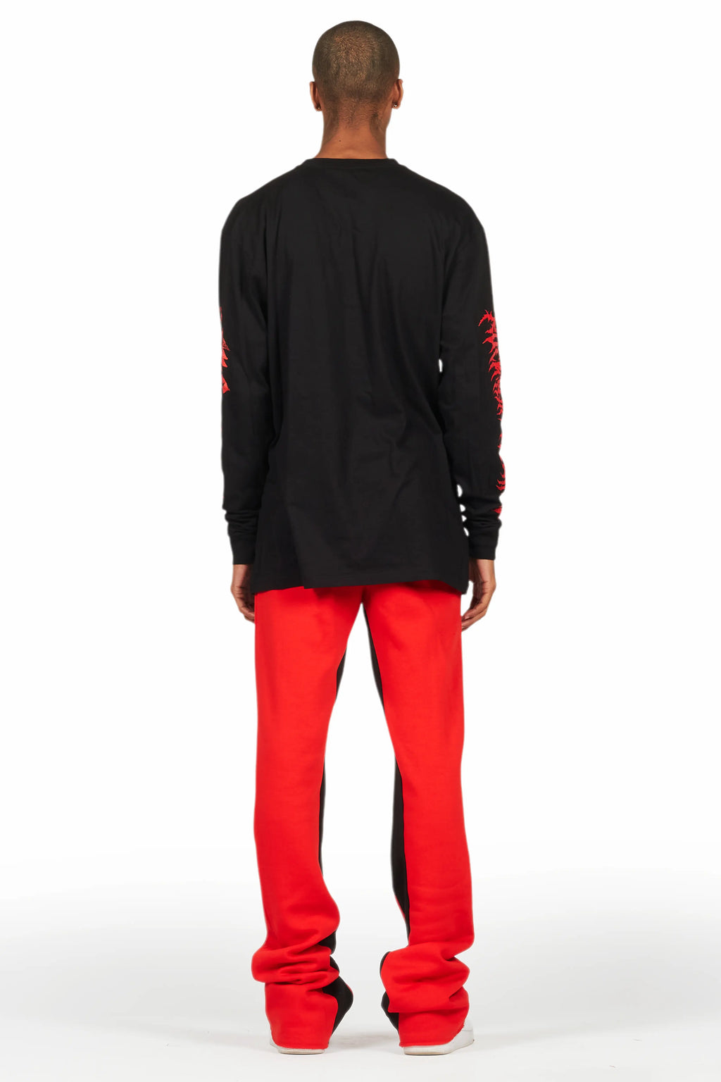 All Seeing Eyes Red/Black Long Sleeve T-Shirt/Baggy Pant Set
