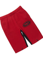 Boys Amos Black/Burgundy T-Shirt/Short Set