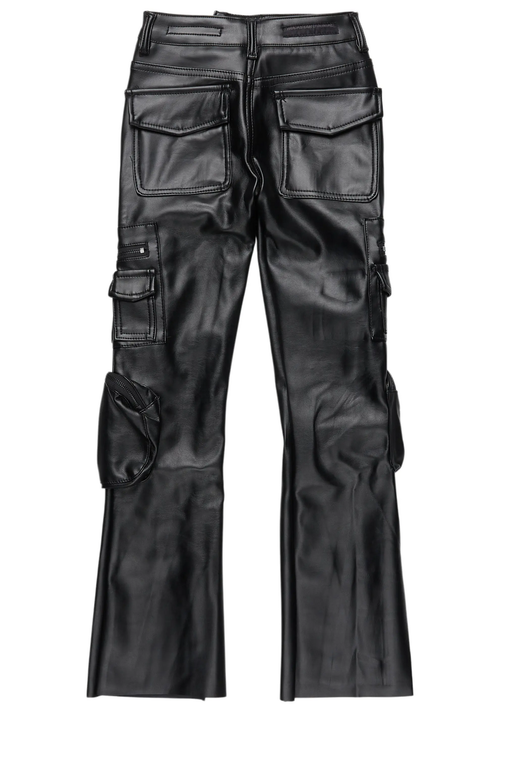 Girls Sutton Black  PU Leather Jean