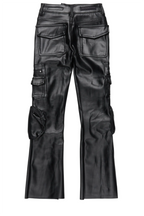 Girls Sutton Black  PU Leather Jean