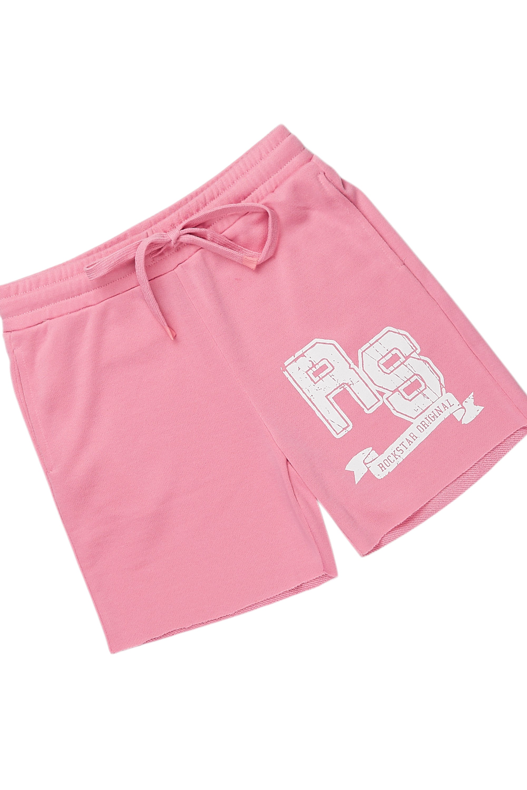 Girls Tenita White/Pink Short Set