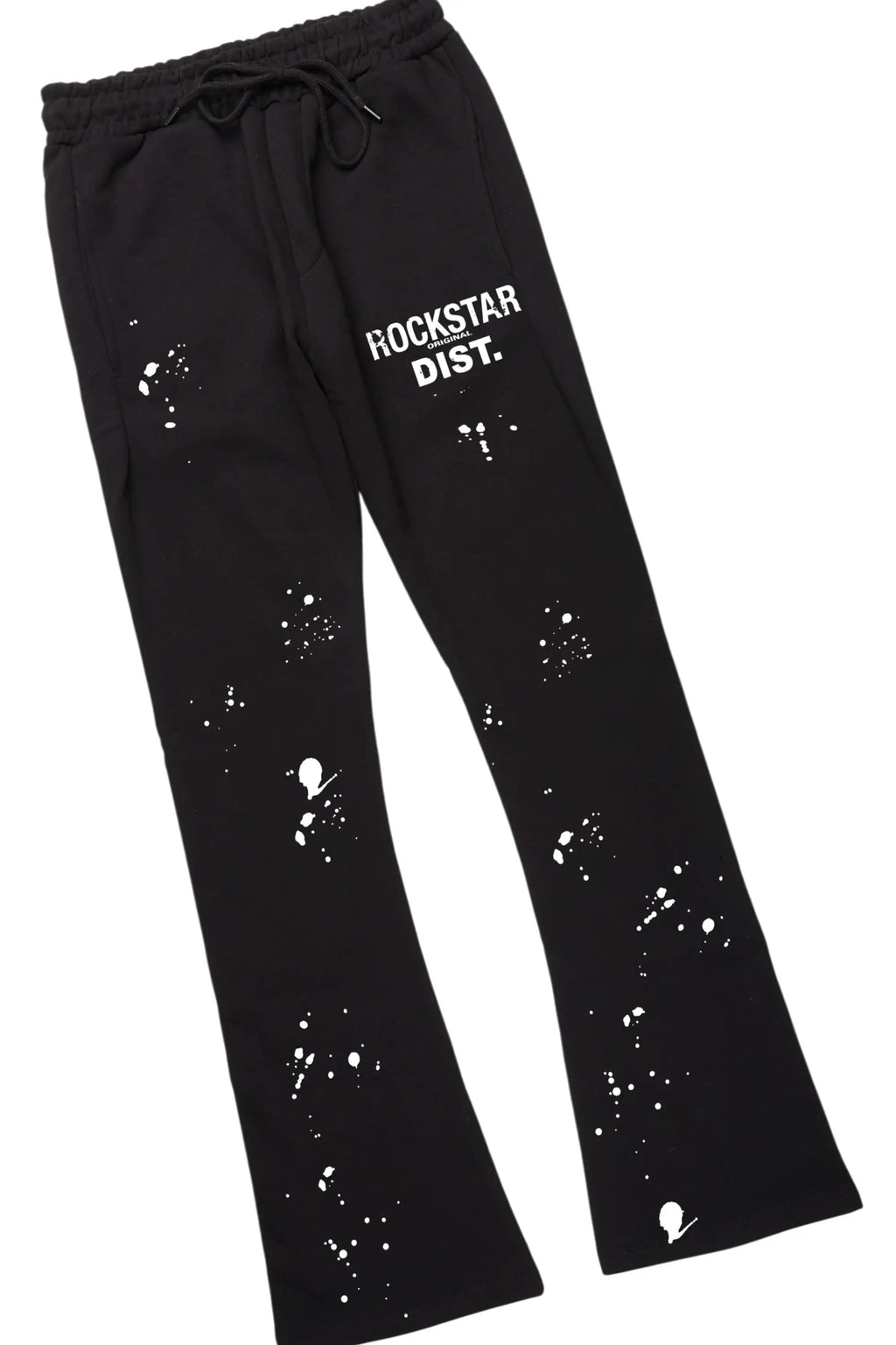 Raffer Black T-Shirt/Stacked Flare Pant Set