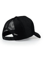 Womens Black Basic Trucker Hat