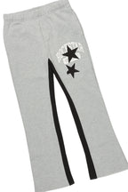 Girls Mallora Heather Grey Baggy Stacked Hoodie Track Set