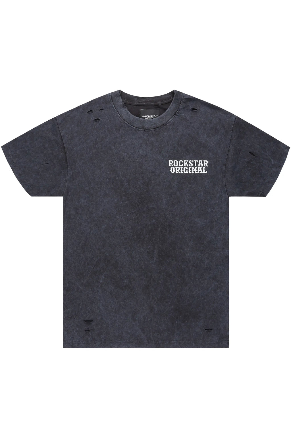 Posse Vintage Black Distressed Oversized T-Shirt