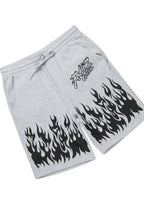 Bubble White/Grey Long Sleeve T-Shirt Short Set