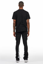 Mallor Black T-Shirt/Stacked Track Set