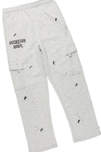Raffer Heather Grey Hoodie/Cargo Sweat Pant Set