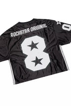RSO 8 Black T-Shirt/Baggy Stacked Track Set