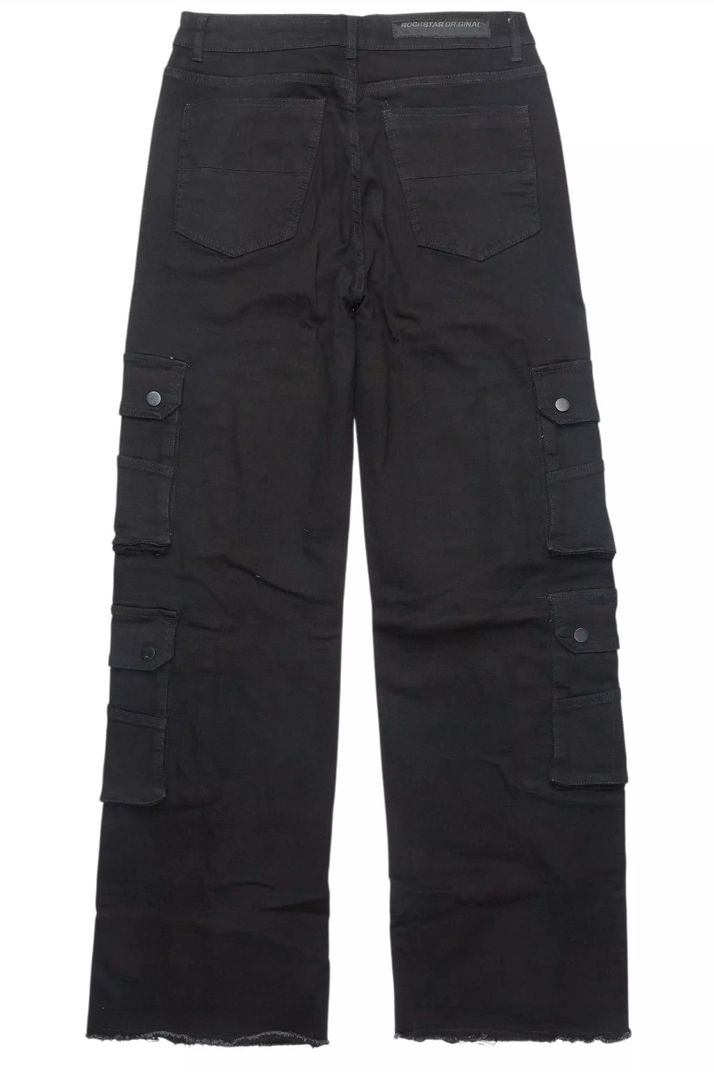 Keylor Black Distressed Baggy Fit Jean