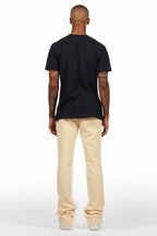 Waller Black/Beige T-Shirt/Baggy Pant Set
