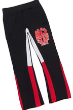 Boys Warblen Black/Red Stacked Flare Track Set