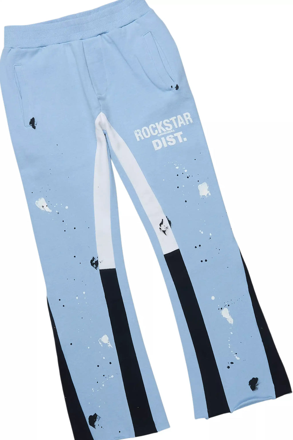 Boys Scottie Baby Blue/White Stacked Flare Track Set